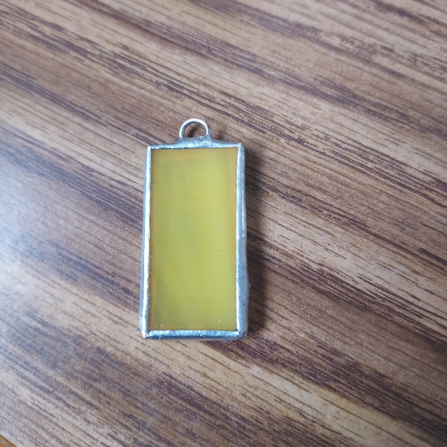 Yellow Bar Stained Glass Necklace